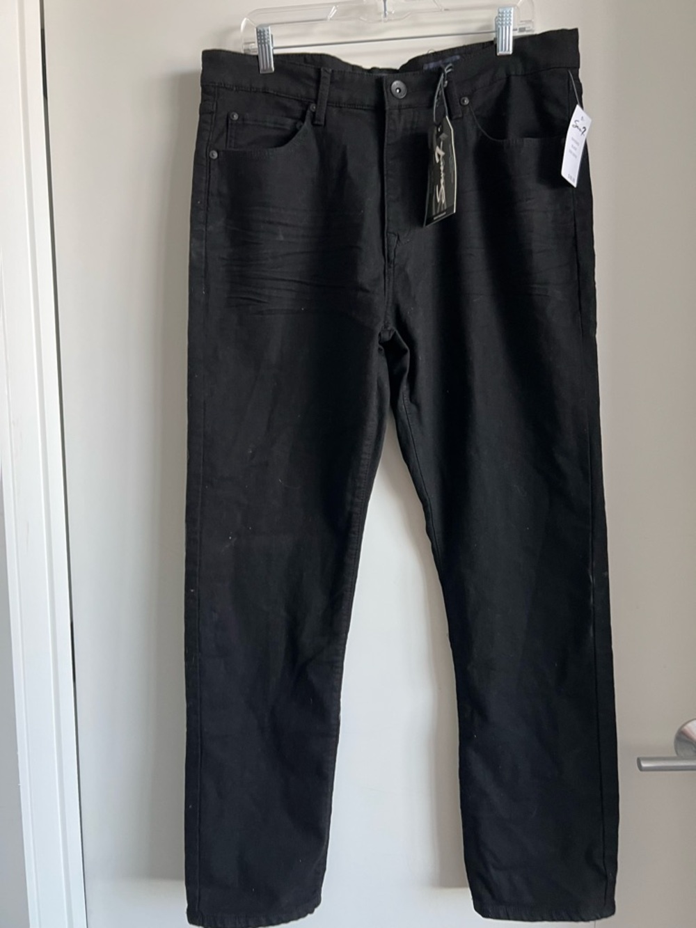 Seven7 NWT Men's Black Straight Jeans